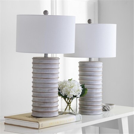 Safavieh Grey & White Melina Table Lamp - 28.5 x 16 x 16 in., 2PK TBL4121A-SET2